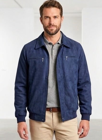 Chaqueta en Gamuza Sintética para Hombre