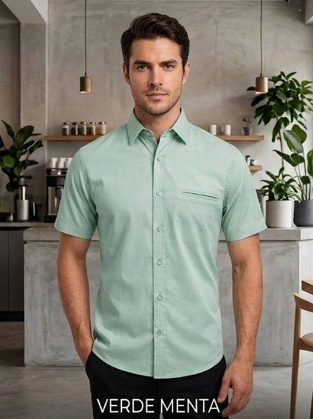 Camisa casual manga corta