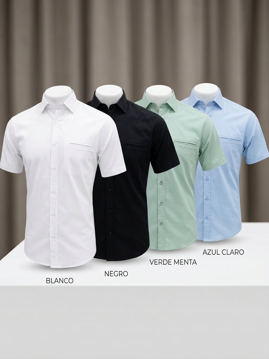 Camisa casual manga corta